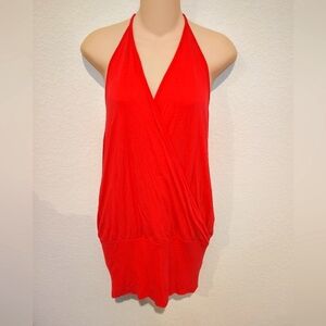 TKF Evening Hot Pink Halter Neck Dress